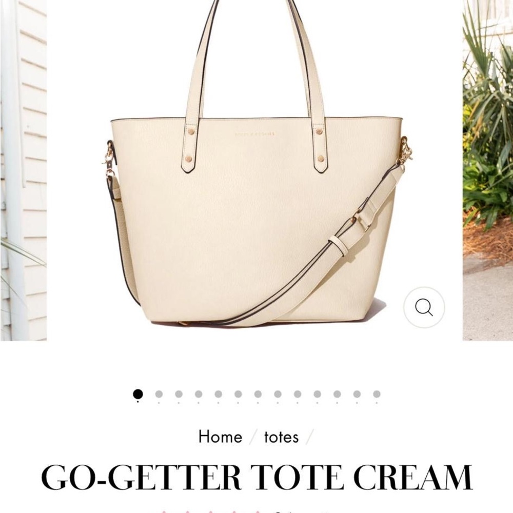 Large leather Tote bag with Wallet New
